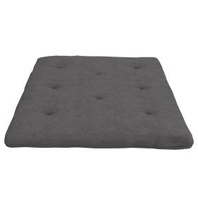 Full size 6-inch Thick Futon Mattress in Grey