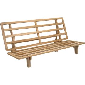 Queen size Solid Wood Futon Sofa Bed Frame - Made in the USA