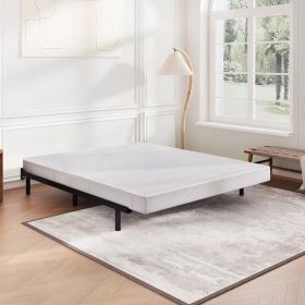 Twin size 5-inch Low Profile Metal Box Spring Mattress Foundation with Cover