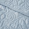 Oversized Quilted Throw Blue 60x70"