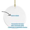 South African Hamster Merry Christmas Ceramic Ornament Christmas Tree Hanging Decorations for Home Christmas Holiday, Party, Gift, 3 in, Multicolor