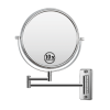 8-inch Wall Mounted Makeup Vanity Mirror, 1X / 10X Magnification Mirror, 360Â° Swivel with Extension Arm